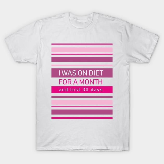 DIET pink T-Shirt by YellowMadCat